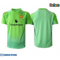 Camisa de Futebol Manchester United Goleiro Equipamento Alternativo 2025-26 Manga Curta